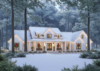 Expansive Modern Farmhouse House Plan with Home Office & Outdoor Kitchen – ~3,547 Sq Ft of Family-Friendly Modern Farmhouse Comfort