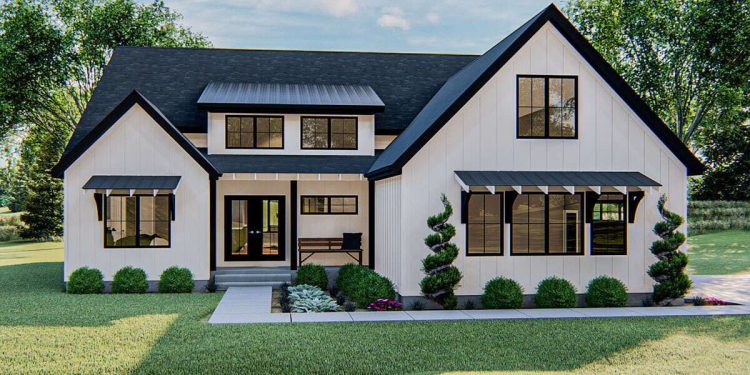 Modern Farmhouse Plan – Efficient, Stylish & Comfortable (~2,015 Sq Ft)