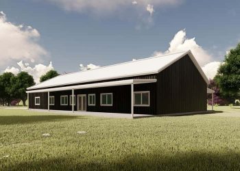 Expansive 5-Bedroom Barndominium with Game Room & Dual Covered Porches – Spacious, One-Level Living (~2,660 Sq Ft)