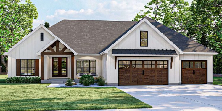Modern Farmhouse Plan – Spacious, Stylish & Adaptable (~2,389 Sq Ft)