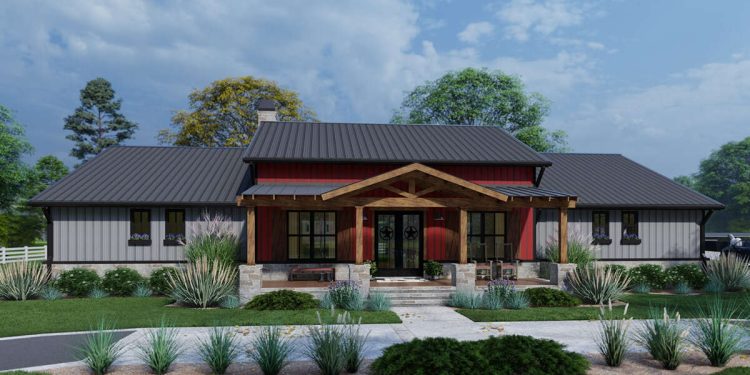 Barn-Style Barndominium with Open Living & 3 Bedrooms – Spacious 1-Story Design (~2,486 Sq Ft)