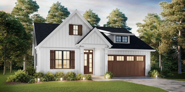 Modern Farmhouse Plan – ~1,373 Sq Ft of Cozy Open Living with 3 Bedrooms and 2 Full Bathrooms