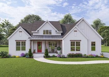 Modern Farmhouse Plan – ~2,534 Sq Ft of Comfortable Open Living with 3–4 Bedrooms and 2.5 Bathrooms