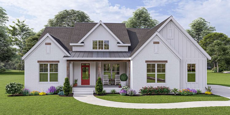 Modern Farmhouse Plan – ~2,534 Sq Ft of Comfortable Open Living with 3–4 Bedrooms and 2.5 Bathrooms