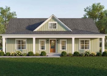 Inviting Ranch Farmhouse with Two-Story Great Room & Split Bedrooms – Comfortable & Spacious Single-Level Home (~1,600 Sq Ft)