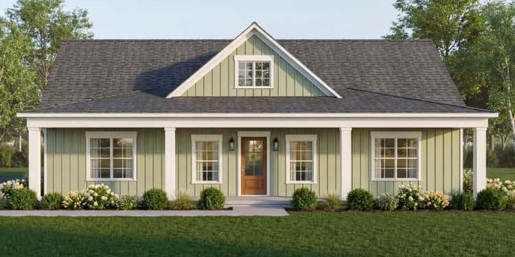 Inviting Ranch Farmhouse with Two-Story Great Room & Split Bedrooms – Comfortable & Spacious Single-Level Home (~1,600 Sq Ft)