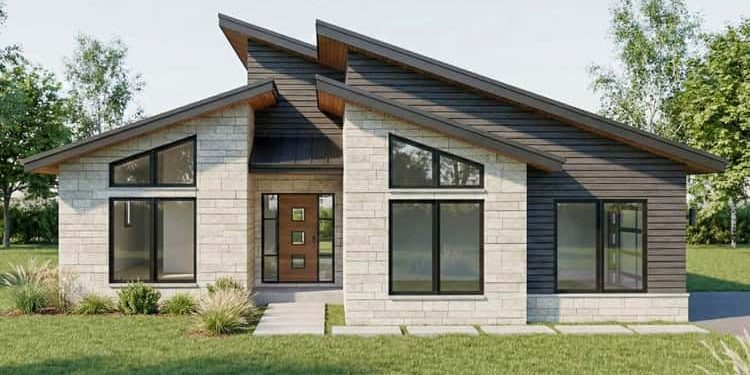 Modern Split Bedroom House Plan with Vaulted Ceilings & Outdoor Kitchen (Approx. 2,400 Sq Ft)