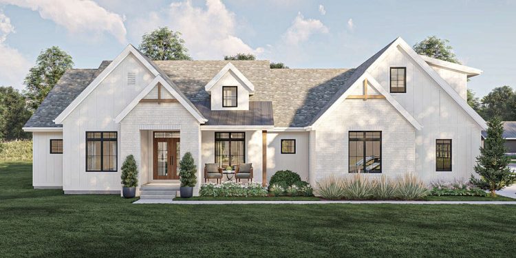 Modern Farmhouse Plan – ~2,569 Sq Ft of Bright, Open Living with 4 Bedrooms and 2.5 Bathrooms