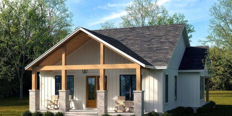 Modern Farmhouse Plan – ~1,596 Sq Ft of Warm Open Living with 3 Bedrooms and 2.5 Bathrooms