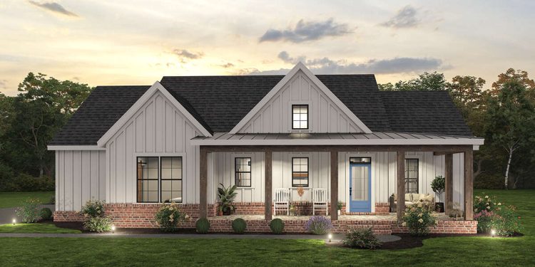 Modern Farmhouse Plan – ~1,499 Sq Ft of Warm, Practical Living with 3 Bedrooms and 2 Full Bathrooms