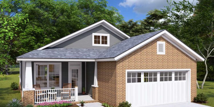 Cozy Bungalow House Plan – Bright & Efficient Single-Level Design (~1,253 Sq Ft)