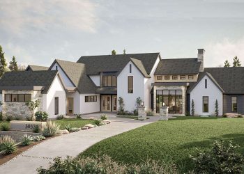 Modern Transitional Plan – ~4,987 Sq Ft of Spacious Luxury with 5 Bedrooms and 4.5 Bathrooms