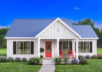 Modern Farmhouse Plan – ~1,512 Sq Ft of Warm Open Living with 3 Bedrooms and 2 Full Bathrooms