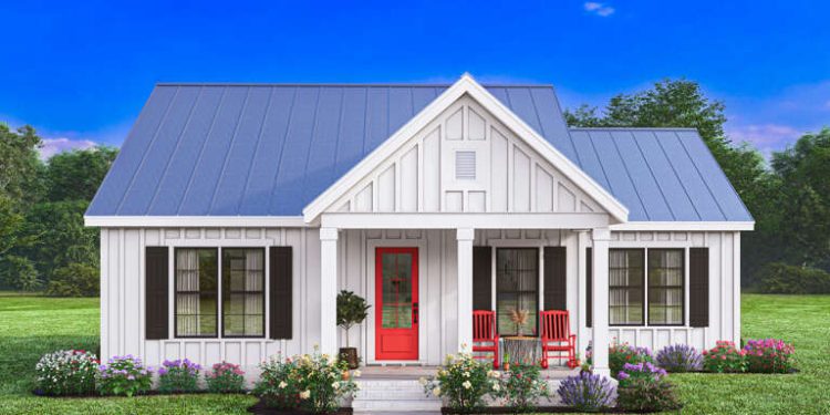 Modern Farmhouse Plan – ~1,512 Sq Ft of Warm Open Living with 3 Bedrooms and 2 Full Bathrooms