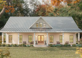 Modern Farmhouse Plan – ~2,351 Sq Ft of Open Living with 4–5 Bedrooms and 3 Full Bathrooms