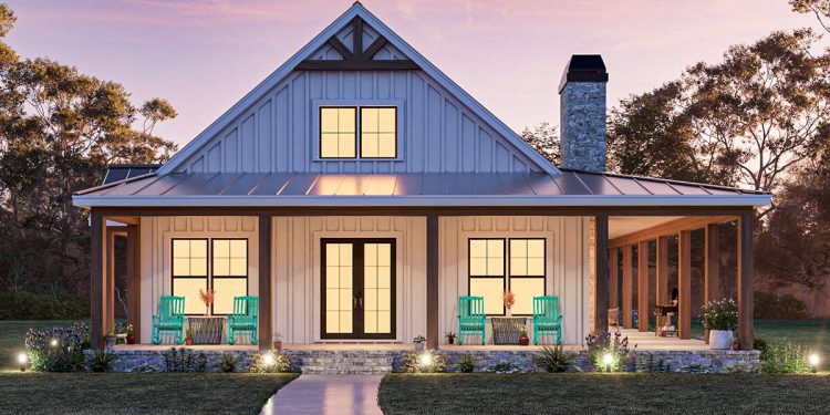 Modern Farmhouse Plan – ~1,583 Sq Ft of Warm, Easy Living with 2 Bedrooms and 2 Full Bathrooms
