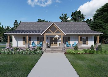 Modern Farmhouse Plan – ~1,828 Sq Ft of Comfortable Open Living with 3 Bedrooms and 2 Full Bathrooms