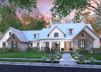 Modern Farmhouse Plan – ~2,385 Sq Ft of Bright Open Living with 4 Bedrooms and 3.5 Bathrooms