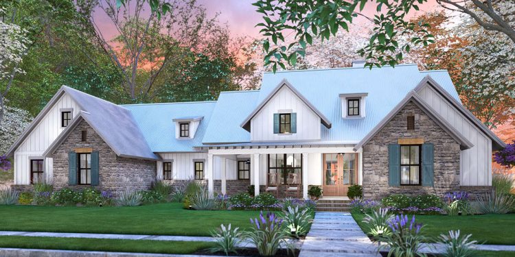 Modern Farmhouse Plan – ~2,385 Sq Ft of Bright Open Living with 4 Bedrooms and 3.5 Bathrooms