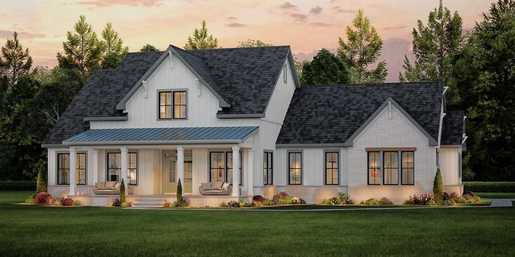 Modern Farmhouse Plan with Loft & Split Bedrooms – Spacious Single-Story Design (~2,498 Sq Ft