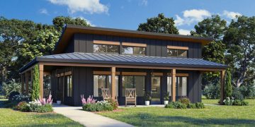 Modern Compact Home Plan – Bright & Efficient Single-Level Living (~812 Sq Ft)