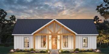 Modern Farmhouse Plan with Open Living & Smart Layout – ~1,450 Sq Ft of Comfortable Ranch Design