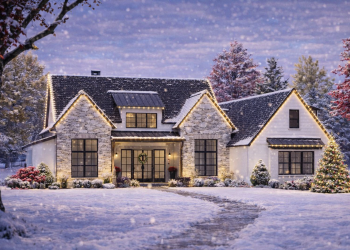 Modern Transitional Plan – Stylish 4-Bedroom, 3.5-Bathroom Home with Porch, Garage & Versatile Living (~2,877 Sq Ft)