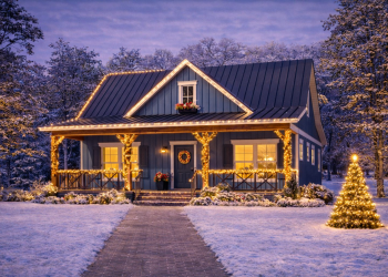 Modern Farmhouse Plan – ~1,020 Sq Ft of Warm, Efficient Living with 2 Bedrooms and 2 Full Bathrooms