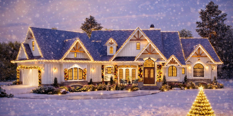 Bedroom Craftsman House Plan with Sweeping Rear Porches – ~3,224 Sq Ft of Elegant, Ranch-Style Comfort