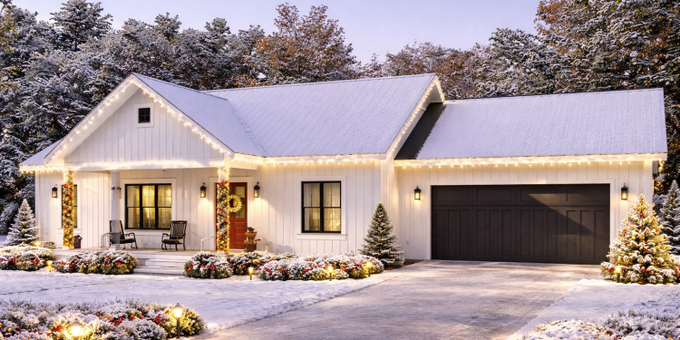Modern Farmhouse Plan – Efficient 3-Bedroom, 2-Bathroom Home with Smart Layout (~1,425 Sq Ft)