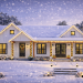 Modern Farmhouse Plan – Comfortable 3-4 Bedroom, 2.5-Bathroom Ranch with 3-Car Garage (~2,219 Sq Ft)