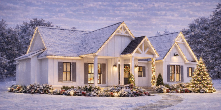 Modern Farmhouse Plan – Open 3-Bedroom, 2.5-Bathroom Home with Porch & Thoughtful Layout (~1,993 Sq Ft)