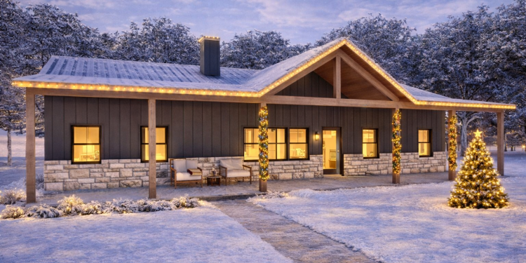 Rustic Mountain Ranch House Plan – 1,800 Sq Ft of Cozy, Open Living with 1,200 Sq Ft of Front & Rear Covered Porches