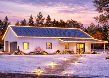 Barndominium Plan – ~1,280 Sq Ft of Warm, Efficient Living with 3 Bedrooms and 2 Full Bathrooms