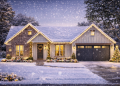 Modern Farmhouse Plan – Airy 4-Bedroom, 2.5-Bathroom Ranch with 3-Car Garage (~2,557 Sq Ft)