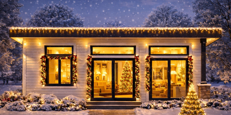 Sleek Modern ADU House Plan with 2 Beds and Vaulted Open-Concept Living – ~644 Sq Ft of Bright, Contemporary Compact Living