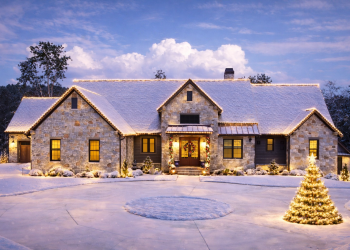 Expansive Stone & Wood House Plan with Dual Master Suites & 5-Car Garage – ~4,427 Sq Ft of Luxury, Functional Comfort