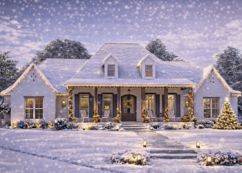 French Country House Plan – Stylish 4-Bedroom, 3.5-Bathroom Ranch with Porch & Thoughtful Layout (~3,273 Sq Ft)