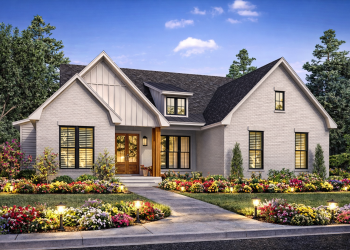 Modern Farmhouse Plan – Spacious 4-Bedroom, 2-Bathroom One-Story Home (~1,800 Sq Ft)