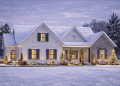 modern farmhouse design offers about 2,494 sq ft