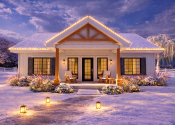 Modern Farmhouse Plan – ~988 Sq Ft of Warm, Open Living with 2 Bedrooms and 2 Full Bathrooms