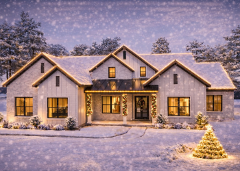 New American House Plan with 4 Beds, Study & Covered Patio – ~3,106 Sq Ft of Open, Comfortable Family Design