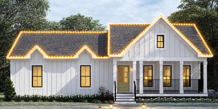 Modern Farmhouse Plan – ~1,316 Sq Ft of Warm, Efficient Living with 3 Bedrooms and 2 Full Bathrooms
