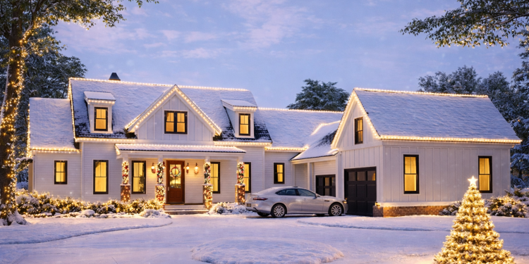 2400 Sq Ft Modern Farmhouse Plan with Courtyard Garage – A Bright, Functional Home with Style & Flow