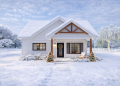 Modern Farmhouse Plan – 750 Sq Ft, 1 Bedroom, 1 Bathroom