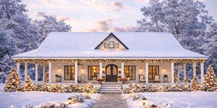 3-Bed Country Home Plan with 10-Foot Wrap-Around Porch – ~2,090 Sq Ft of Comfortable, Connected Country Living