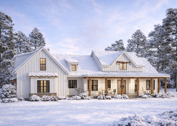 Modern Farmhouse Plan – 2,696 Sq Ft, 4–5 Bedrooms, 3 Bathrooms