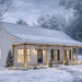 Modern Farmhouse Plan – 800 Sq Ft, 2 Bedrooms, 1 Bathroom