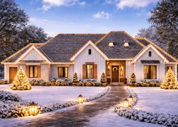 Southern Split-Bedroom Home Plan – ~2,397 Sq Ft of Warm, Family-Friendly Design with Study