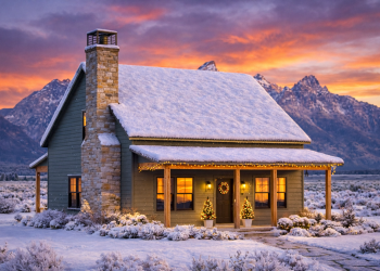 Cabin Plan – 1,403 Sq Ft, 3 Bedrooms, 2.5 Bathrooms